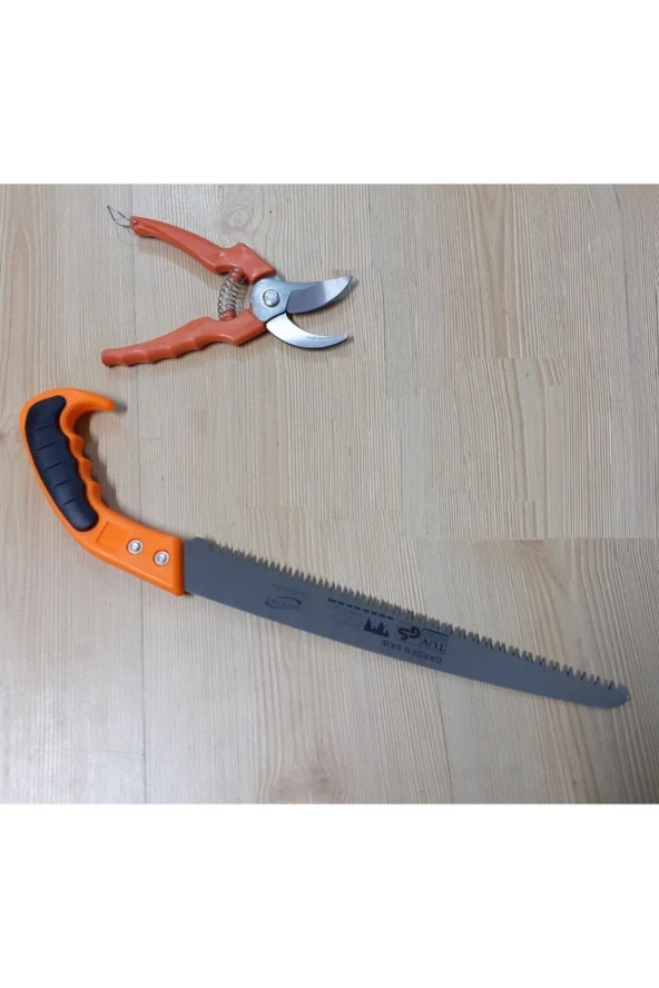 Depolife Bahçe Ağaç Dal Kesme Budama Bileme Seti Testere Makas Tırpan Taşı Takımı 3lü Set Takım - 2