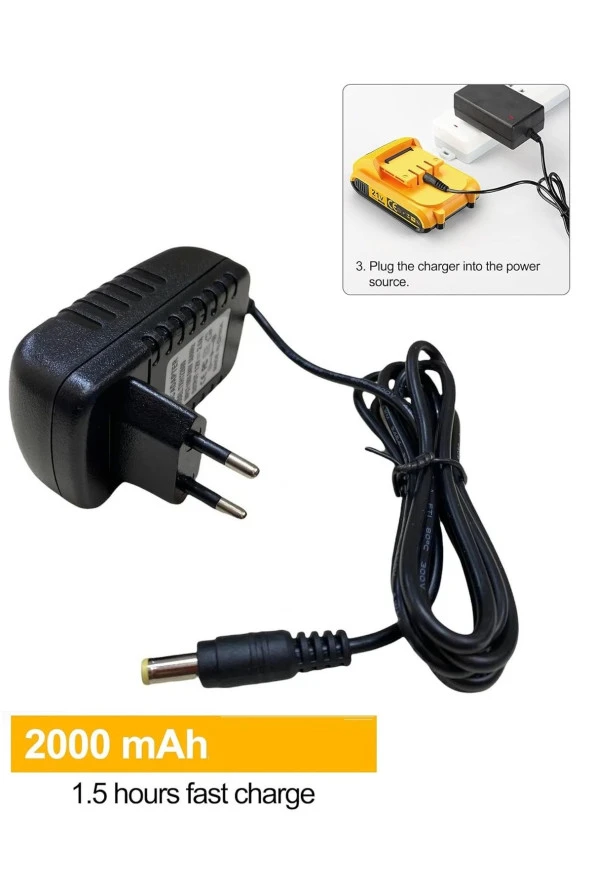 Depolife Şarjlı Matkap Için Şarj Adaptörü 24v 20v 18v 16.8v 14v Ve 12 Volt Li-on Pil Şarj Üniversal