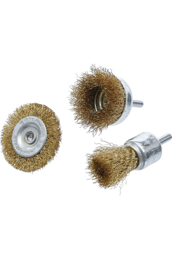 BGS Tel Fırça Yüzey Temizleme Set 3 Parça - 2