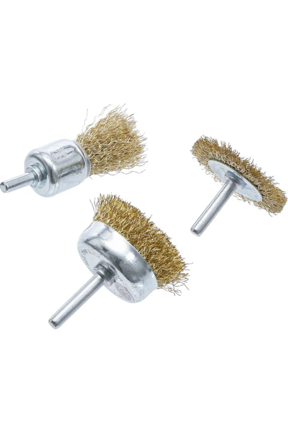 BGS Tel Fırça Yüzey Temizleme Set 3 Parça - 3