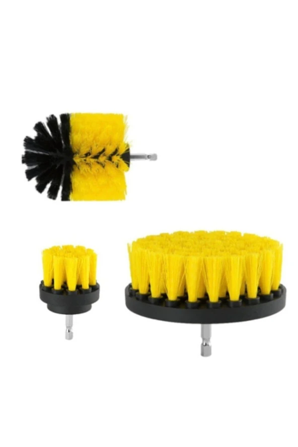 Depolife Matkap Için Pimli Temizlik Fırça Seti Banyo Mutfak Oto Jant Koltuk Halı Fayans Temizleme Fırça Kiti ürün görseli