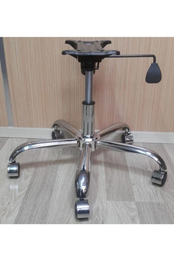Depolife Ofis Büro Çalışma Koltuğu Için Metal Yıldız Ayak Amortisör Tekerlek Şase Tek Kollu Mekanizma Seti