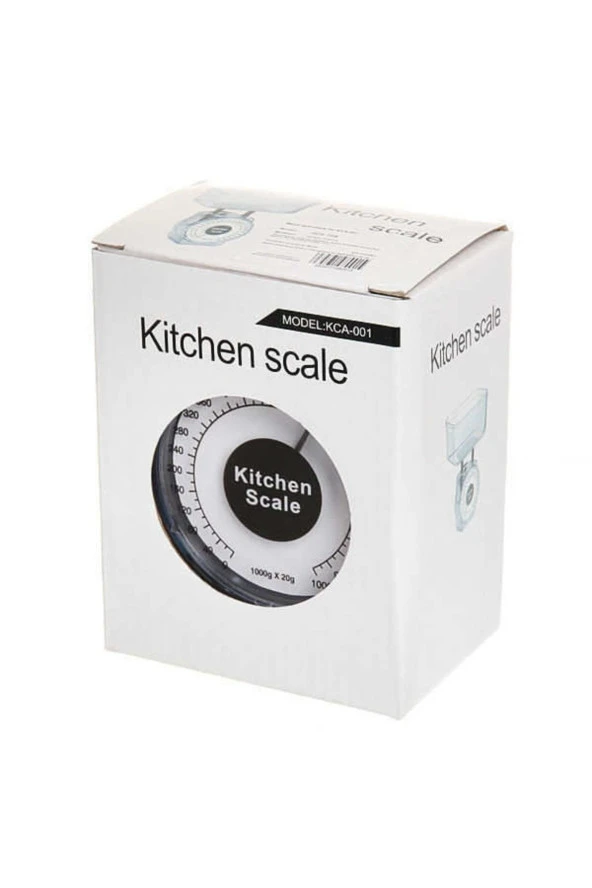 Depolife Mekanik Mutfak Gıda Ölçekli Hassas Tartı Ölçüm Mutfak Terazi Pilsiz 1000gr Mini Baskül 2 Adet - 2