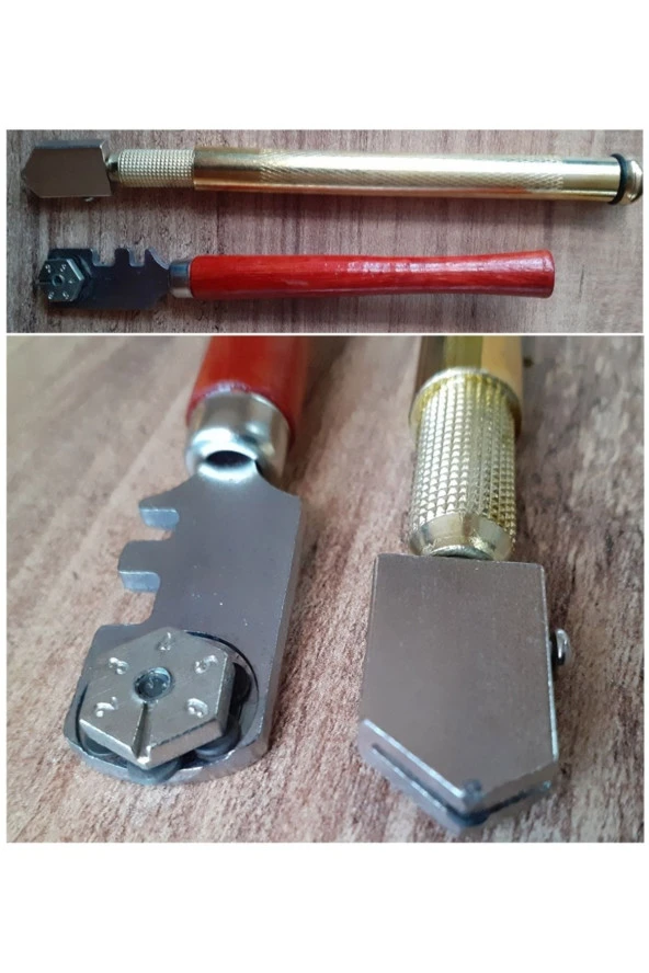 Depolife Elmas Kalem Cam Fayans Kesici Kendinden Yağlı Cam Kesme Yağ Beslemeli Uç 2lii Set - 2