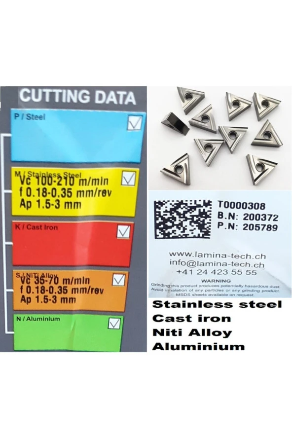 Depolife Karbür Torna Kateri İçin Kesici Uç Tngg160 - 3