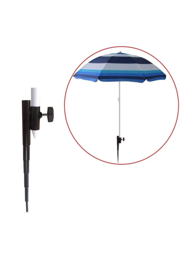 Depolife Şemsiye Için Sabitleme Kazığı Kamp Çadırı Plaj Bahçe Şemsiyesi Için Kazık Kum Toprak Plaj Sabitleme - 2