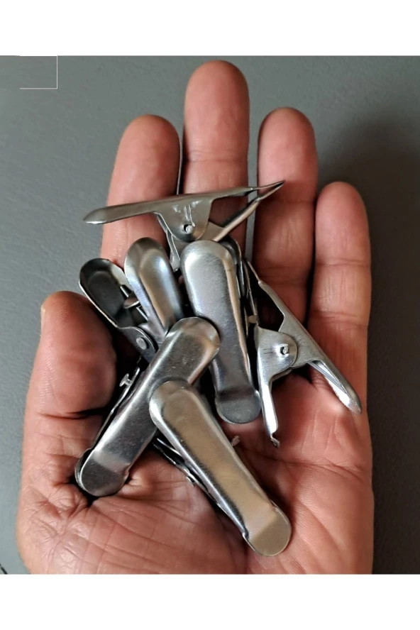 Depolife metal Manndal klips 6 adet çok amaçlı yaylı kıskaç - 2