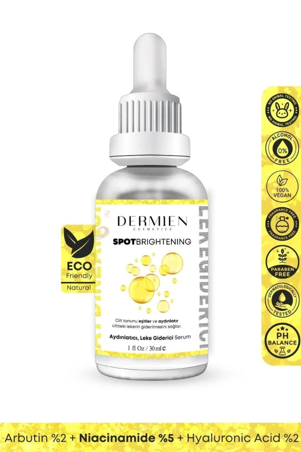 Dermien Cosmetics Niacinamide, Arbutin, Hyaluronic Acid Serum
