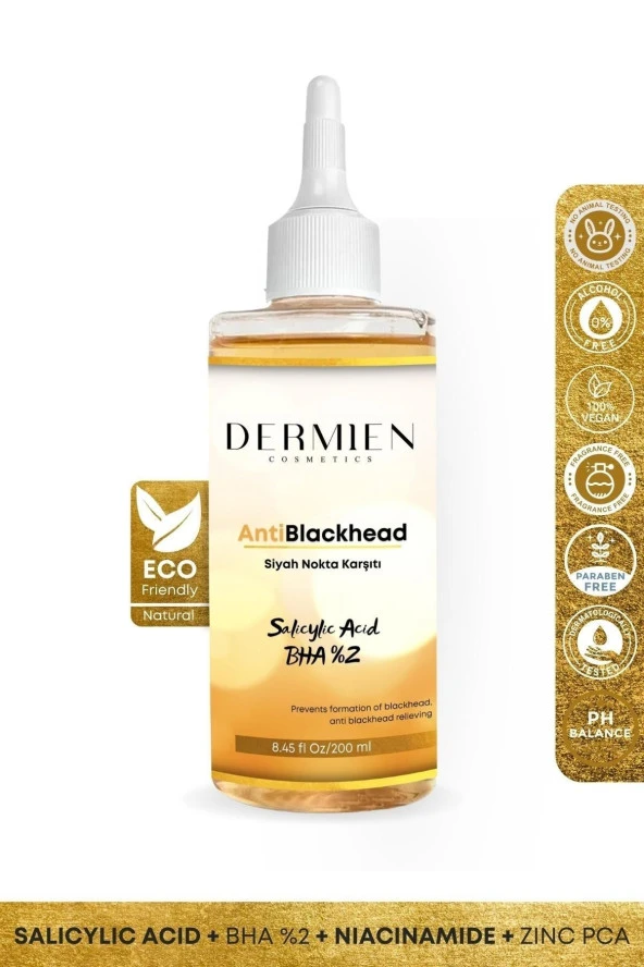 Dermien Cosmetics Salisilik , Bha, Niacinamide Tonik