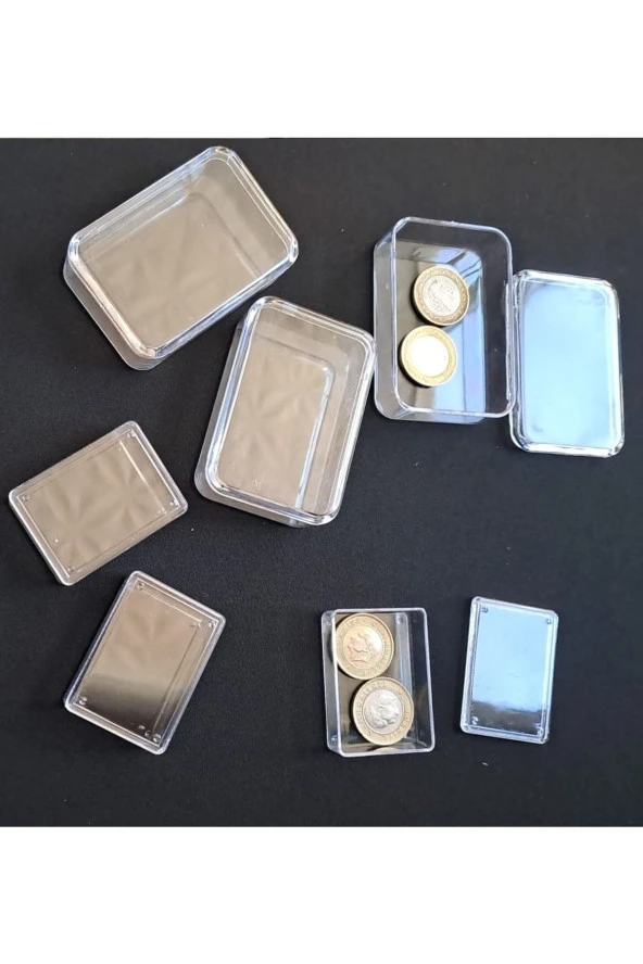 Depolife Şeffaf Kapaklı Organizer Kutu Seti 12 Parça Saklama Renksiz 6 Kutu Takımı Kuyumcu Olta - 2