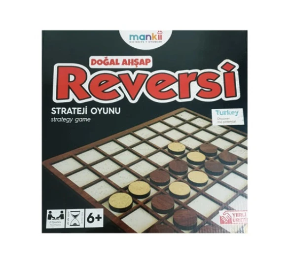 Mankii Reversi Ahşap Strateji Oyunu