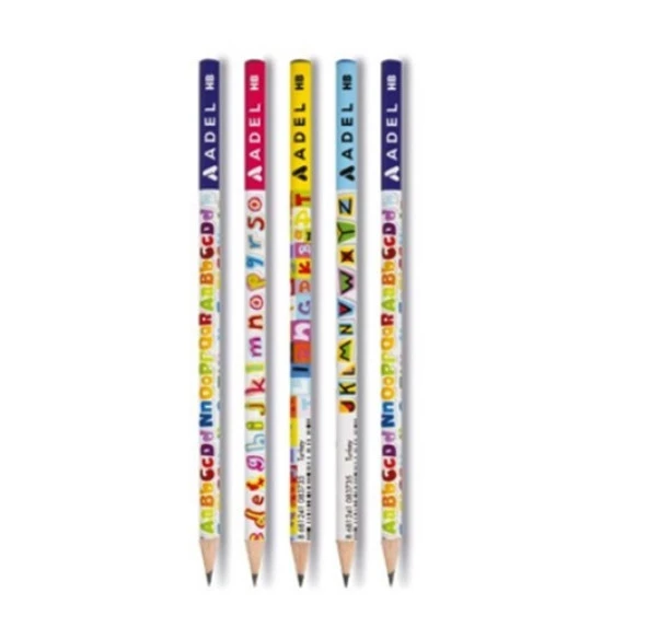Adel Kurşun Kalem Harfler HB - 5 adet ürün görseli 1