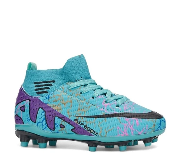 La Liga Erkek 565 Bilekli Çoraplı Krampon Turkuaz Mor 565 - 4