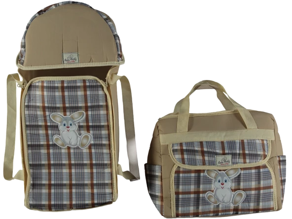 Baskılı Anne Bebek Ana kucağı Ve Bakım Çantası