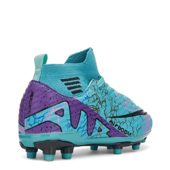 La Liga Erkek 565 Bilekli Çoraplı Krampon Turkuaz Mor 565 - 2