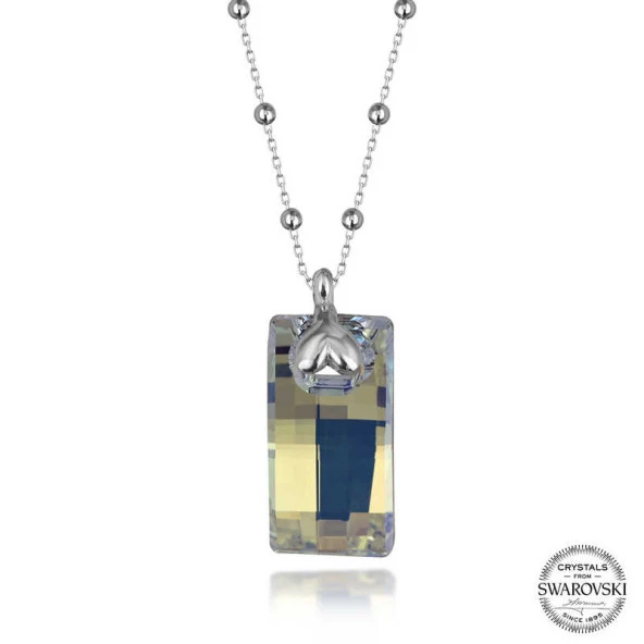 Findit Swarovskı Crystal Taşlı Top Zincir Baget Kadın Gümüş Kolye - 2