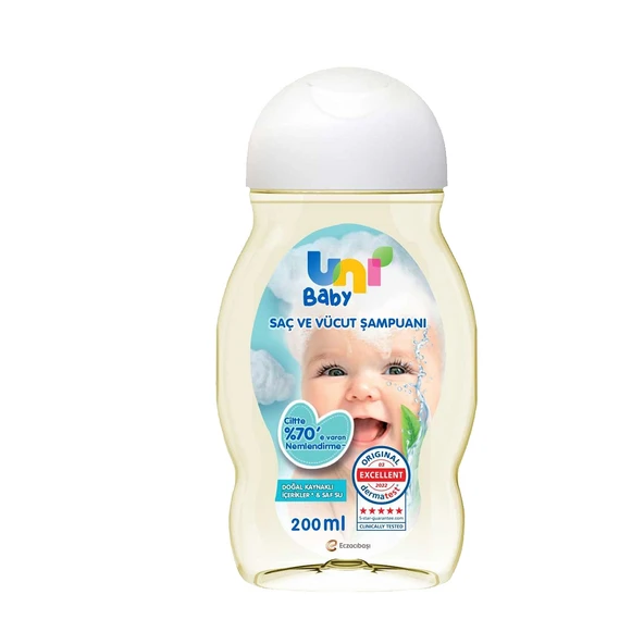 Uni Baby saç ve vucut Şampuanı 200 Ml