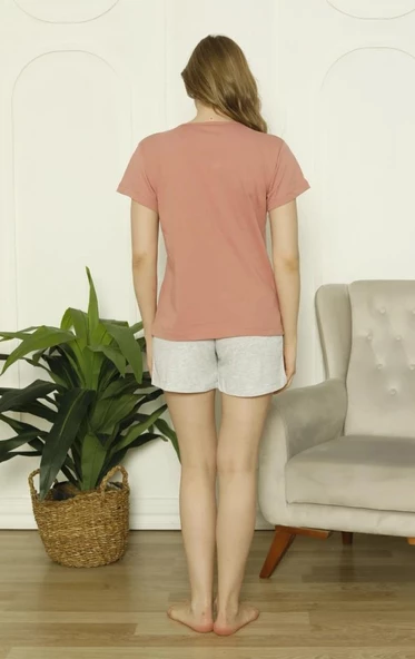 Özlem Bayan Kısa Kollu Şortlu Pijama Takımı 4017 - 2
