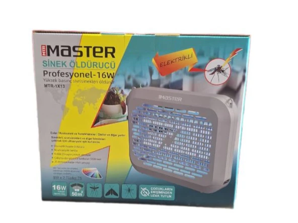 MASTER MTR-1X13 SİNEK ÖLDÜRÜCÜ KOVUCU CIZ CİHAZI 16W BEYAZ