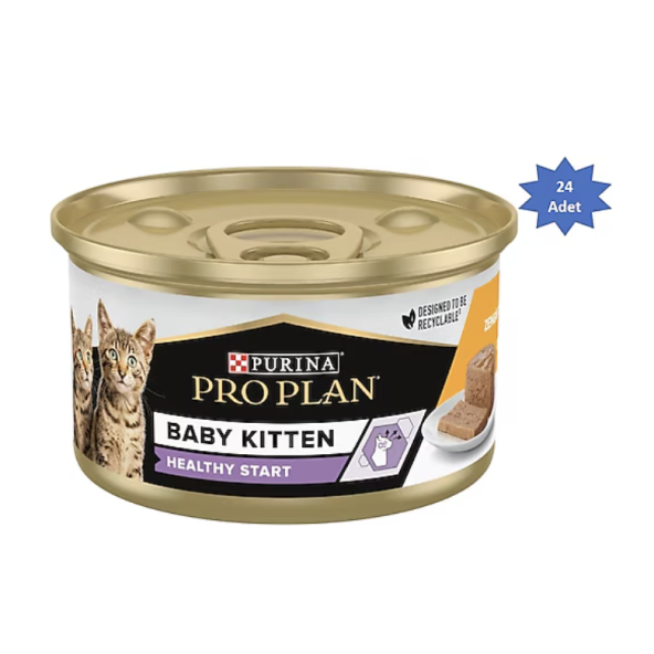 Pro Plan Baby Kitten Tavuklu 85 gr 24'lü Yavru Konserve Kedi Maması