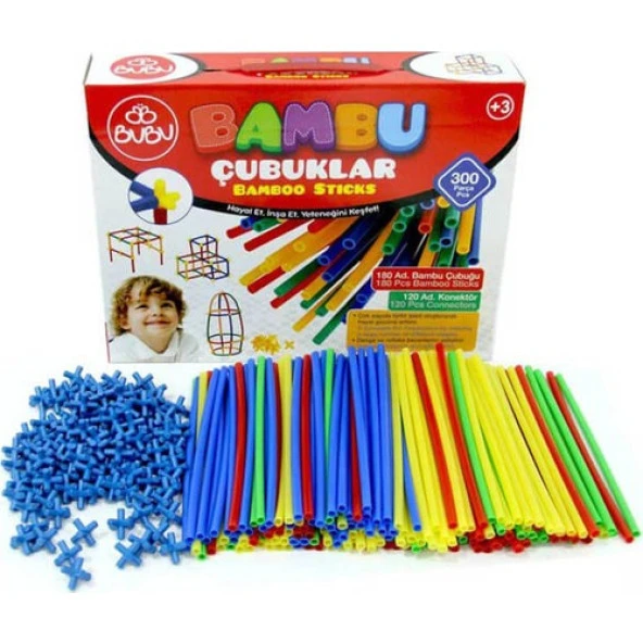 Bu-Bu Bambu Çubukları 300 Parça - Resim 5