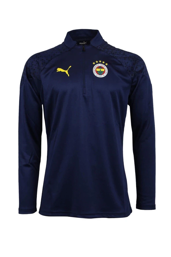 Fenerbahçe Orijinal 23/24 A Takım Hoca Yarım Fermuar Lacivert Sweat - 1