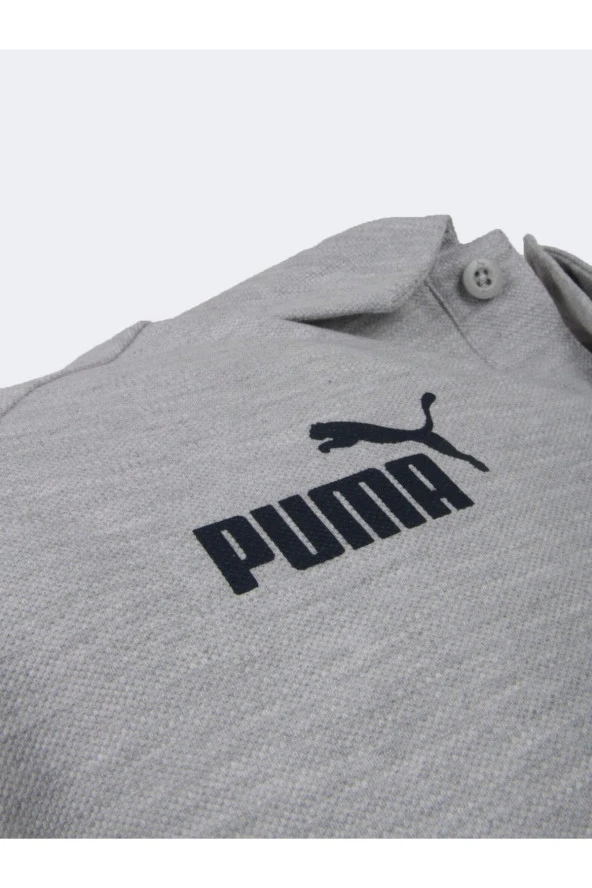 Fenerbahçe Orijinal Puma Gri Polo Yaka Hoca T-Shirt Hediyelik Ahşap Kutulu - Resim 3