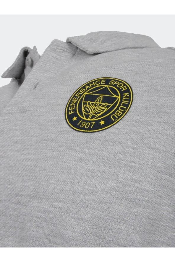 Fenerbahçe Orijinal Puma Gri Polo Yaka Hoca T-Shirt Ahşap Kutulu - 4