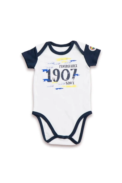 Fenerbahçe Lisanslı Erkek Bebek Body Beyaz fbb2019106 - 2