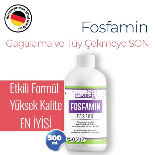 Munich Vet Fosfamin Gagalama ve Tüy Çekme 500 ml