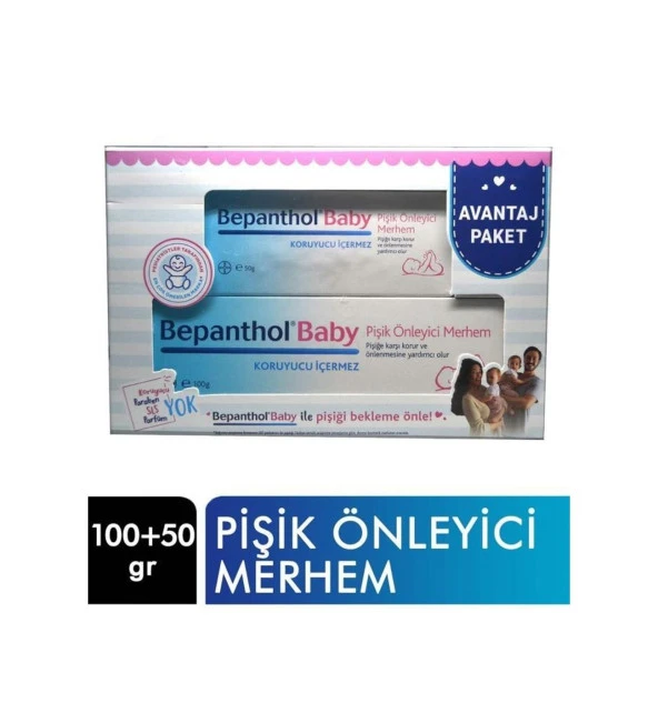 Bepanthol Pişik Kremi 100 gr + 50 gr - Avantaj Paketi