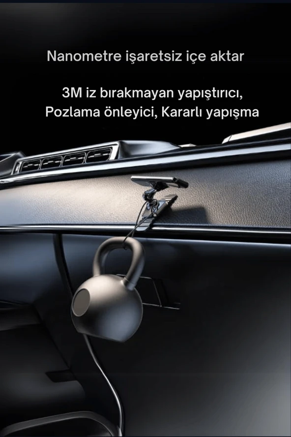 CC150 360 Derece Ayarlanabilir Yapışkanlı Mıknatıslı Araç Tutucu - Resim 4