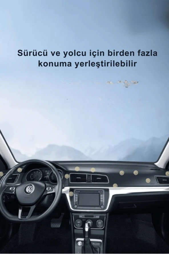CC150 360 Derece Ayarlanabilir Yapışkanlı Mıknatıslı Araç Tutucu - Resim 5