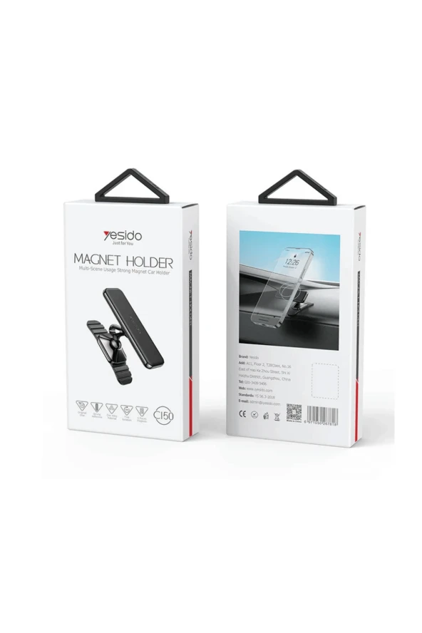 CC150 360 Derece Ayarlanabilir Yapışkanlı Mıknatıslı Araç Tutucu - Resim 8