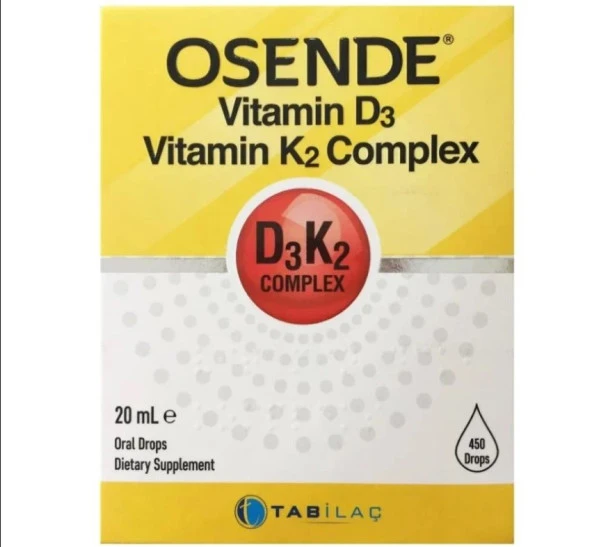 Osende Vitamin D3K2 Complex Damla 20 ml