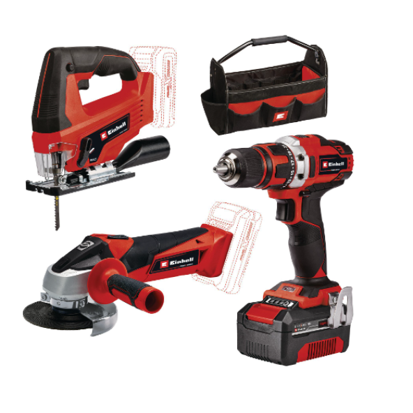 Einhell TE-TK 18/3 Li Kit (JS+CD+AG), Akülü Kombo Set - 4257241