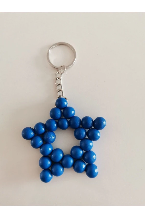 MİNİK ADIMLAR Ahşap Yıldız Anahtarlık