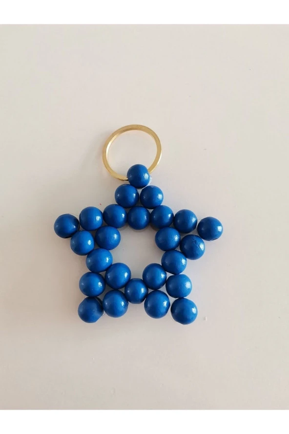 MİNİK ADIMLAR Ahşap Yıldız Anahtarlık - 2