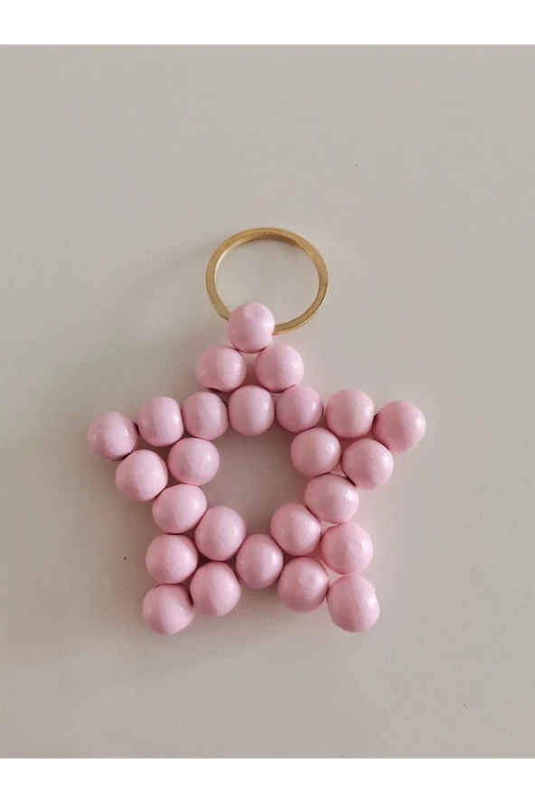 MİNİK ADIMLAR Ahşap Yıldız Anahtarlık - 2