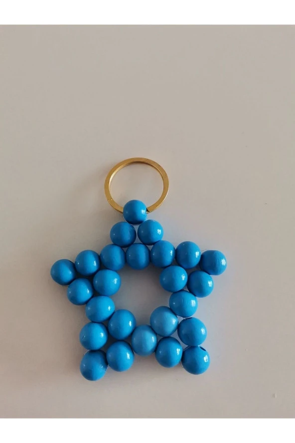 MİNİK ADIMLAR Ahşap Yıldız Anahtarlık - 2