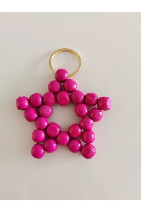 MİNİK ADIMLAR Ahşap Yıldız Anahtarlık - 2