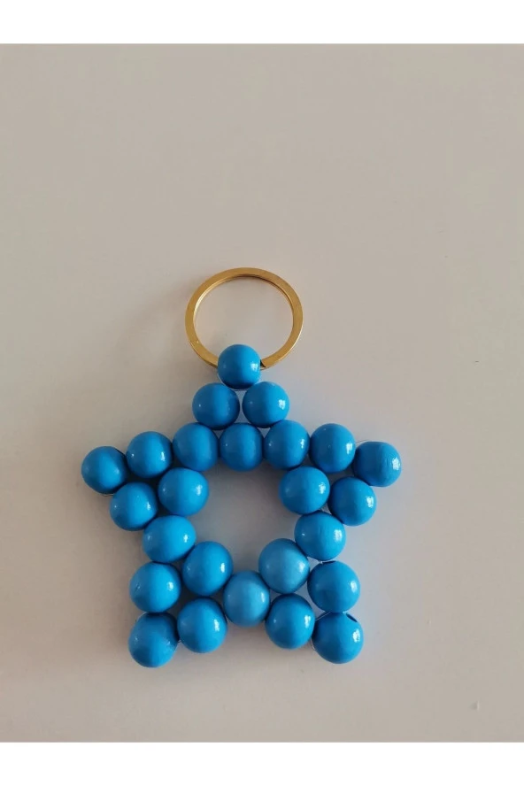 MİNİK ADIMLAR Ahşap Yıldız Anahtarlık - 3