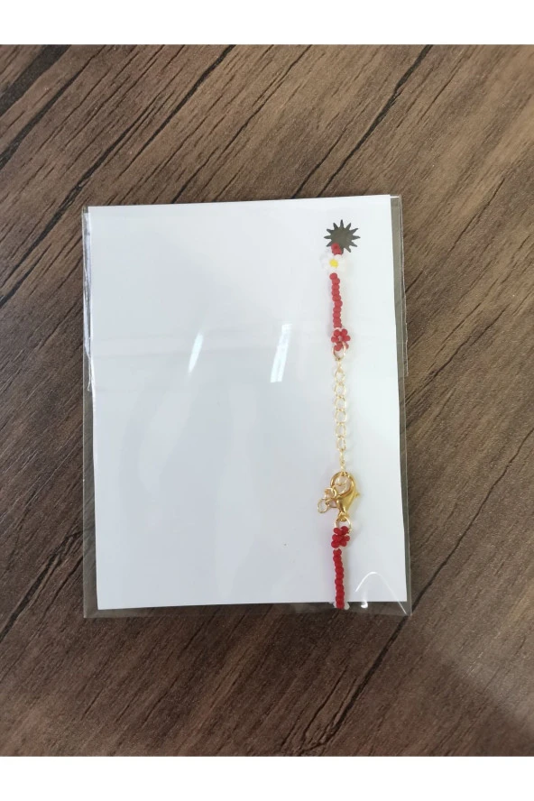 MİNİK ADIMLAR 100 Adet Kum Boncuk Papatya Bileklik - 3