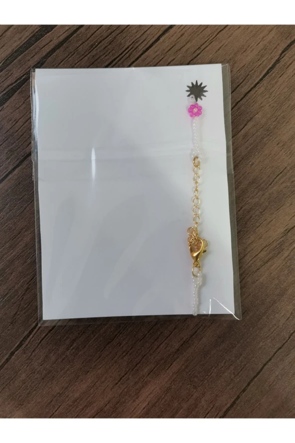 MİNİK ADIMLAR 50 Adet Kum Boncuk Papatya Bileklik - 3