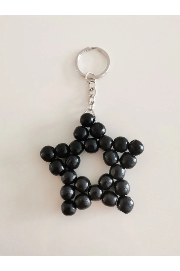 MİNİK ADIMLAR Ahşap Yıldız Anahtarlık - 3