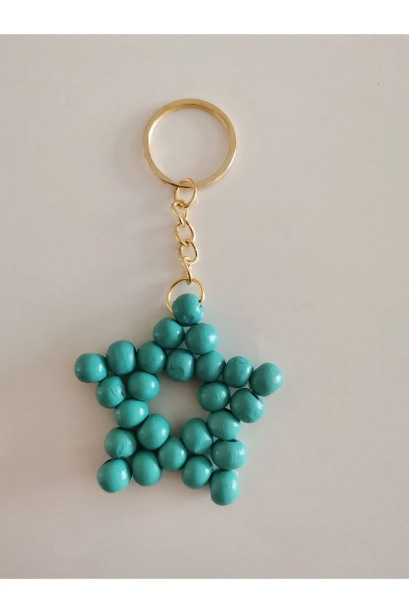 MİNİK ADIMLAR Ahşap Yıldız Anahtarlık - Resim 2