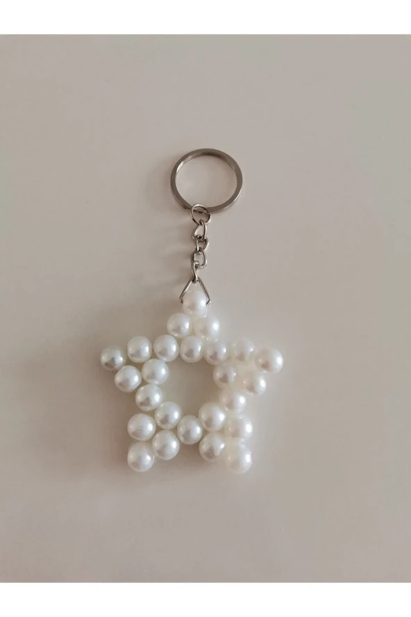 MİNİK ADIMLAR Cam İnci Yıldız Anahtarlık - 3