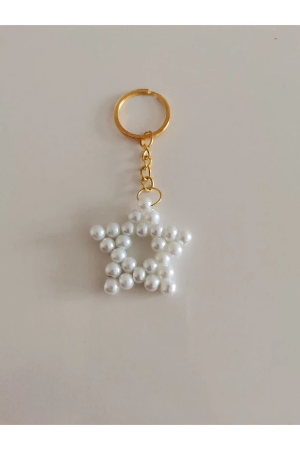 MİNİK ADIMLAR Cam İnci Yıldız Anahtarlık - 3