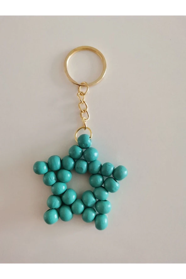 MİNİK ADIMLAR Ahşap Yıldız Anahtarlık - Resim 3