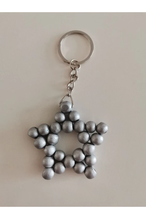 MİNİK ADIMLAR Ahşap Yıldız Anahtarlık - 2